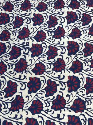 Handblocked dhabu cotton print/  