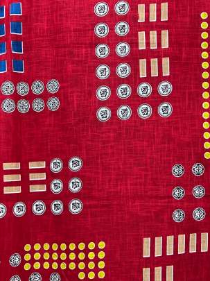 Handloom Cotton Print Red/ 