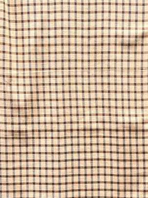 Handloom Cotton Weaving Chex Print Brown/ Handloom jamdani