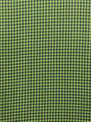 Handloom Cotton Weaving Chex Print Green/ Handloom jamdani