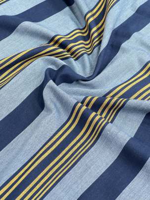 Handloom Cotton Weaving Lining Print Grey/ Handloom jamdani