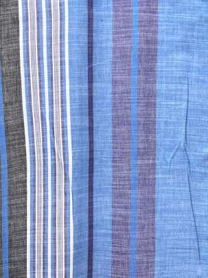 Handloom Cotton Weaving Lining Print Multi-Colour/ Handloom jamdani