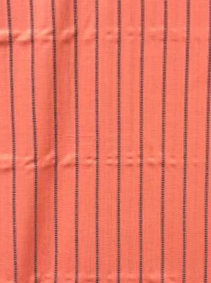 Handloom Cotton Weaving Lining Print Peach/ Handloom jamdani