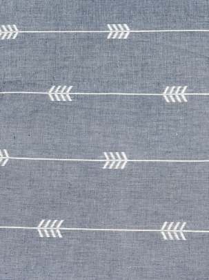 Handloom jamdani fabric with woven motifs design - Grey/ Handloom jamdani