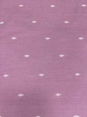 Handloom jamdani fabric with woven motifs design - Rose Pink/ Handloom jamdani