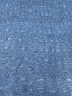 Handloom jamdani fabric with woven motifs design - Blue/ Handloom jamdani