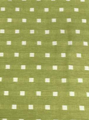 Handloom jamdani fabric with woven motifs design - Parrot Green/ Handloom jamdani