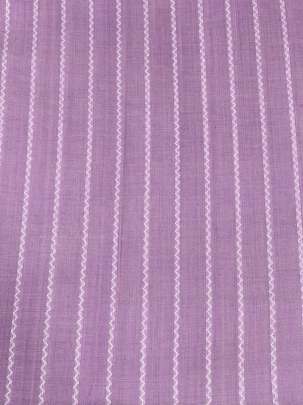 Handloom jamdani fabric with woven motifs design - Pinkish Lavender/ Handloom jamdani