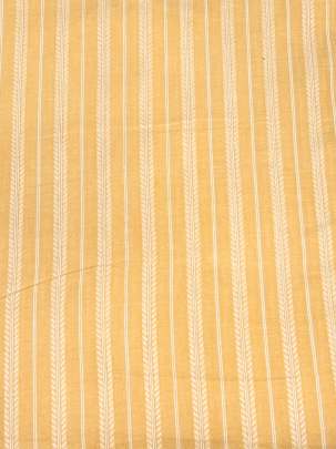 Handloom jamdani fabric with woven motifs design - Light Yellow/ Handloom jamdani