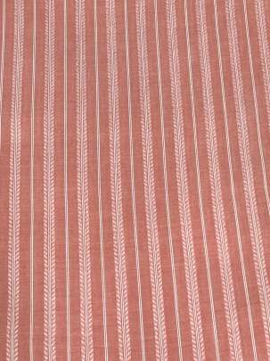 Handloom jamdani fabric with woven motifs design - Peach/ Handloom jamdani