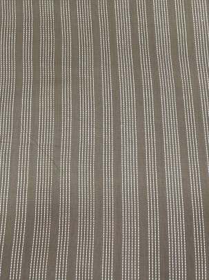 Handloom jamdani fabric with woven motifs design - Light Brown/ Handloom jamdani