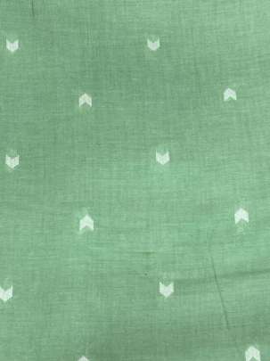 Handloom jamdani fabric with woven motifs design - Sea Green/ Handloom jamdani