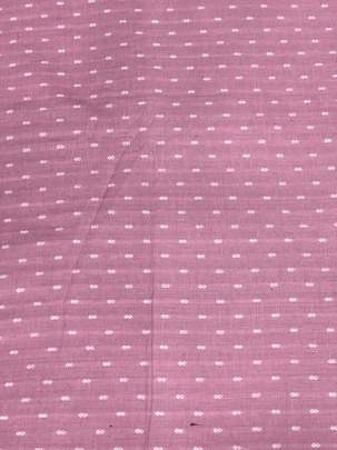 Handloom jamdani fabric with woven motifs design - Rose Pink/ Handloom jamdani