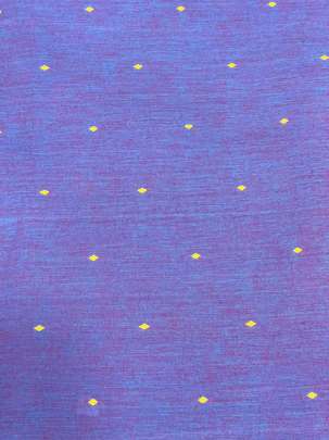 Handloom jamdani fabric with woven motifs design - Lavender/ Handloom jamdani