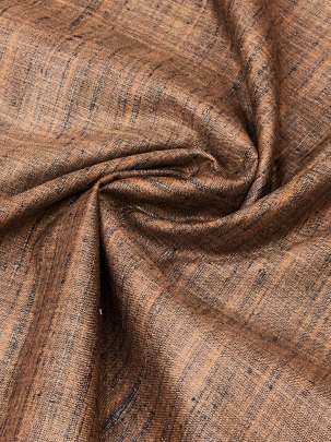 Handloom matka fabric - Brown/ 