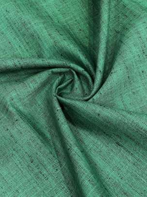 Handloom matka fabric - Green/ 