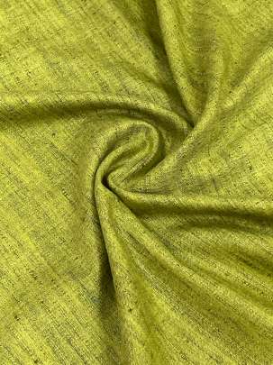 Handloom matka fabric - Mehndi green/