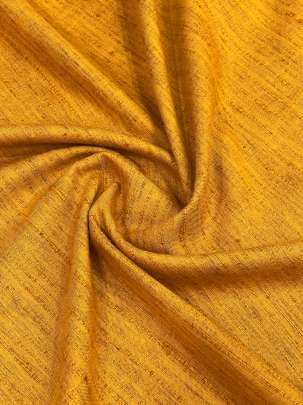 Handloom matka fabric - Mustard yellow/ 