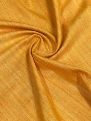 Handloom matka fabric - Mustard yellow/