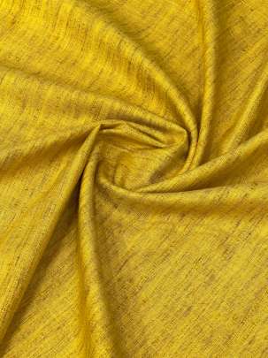 Handloom matka fabric - Ocre yellow/ 