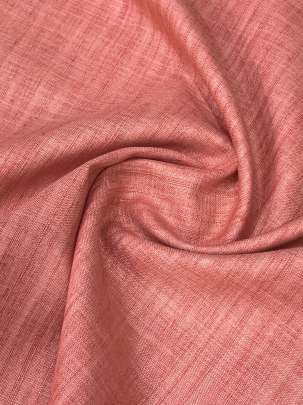 Handloom matka fabric - Peach/ 