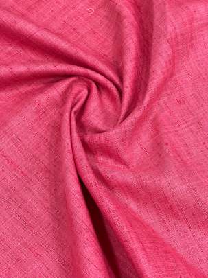 Handloom matka fabric - Peach/ 