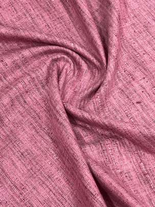 Handloom matka fabric - Peach/ 