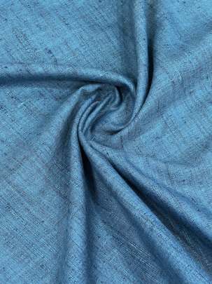 Handloom matka fabric - Peacock blue/ 