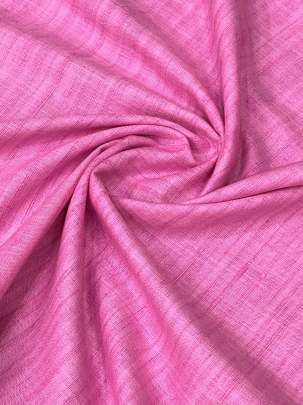 Handloom matka fabric - Pink/ 