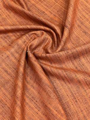 Handloom matka fabric - Rust/