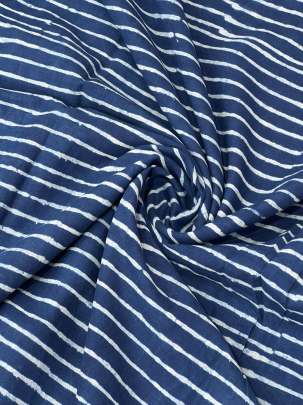 Indigo dhabu handblocked cotton print/