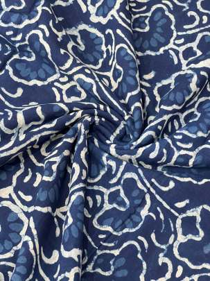 Indigo dhabu handblocked cotton print/ 