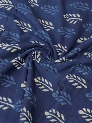 Indigo dhabu handblocked cotton print/ 