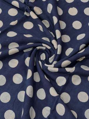 Indigo dhabu handblocked cotton print/ 