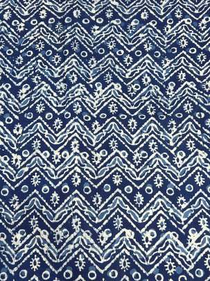 Indigo dhabu handblocked cotton print/ 