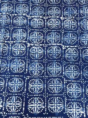 Indigo dhabu handblocked cotton print/ 