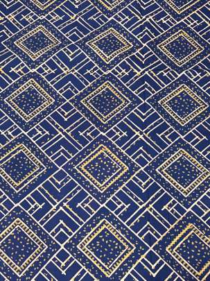 Indigo dhabu handblocked cotton print/ 