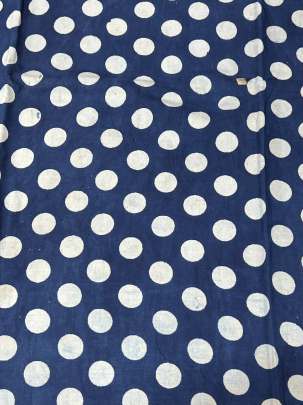 Indigo dhabu handblocked cotton print/ 