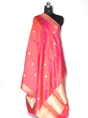 Katan silk handwoven banarasi butta duppata/