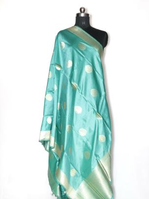 Katan silk handwoven banarasi butta duppata/