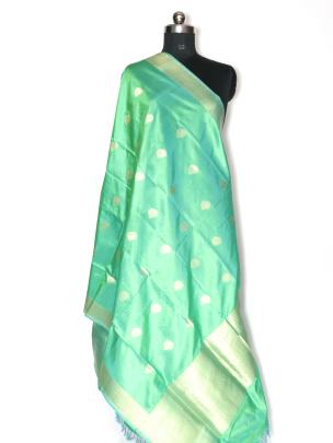 Katan silk handwoven banarasi butta duppata/