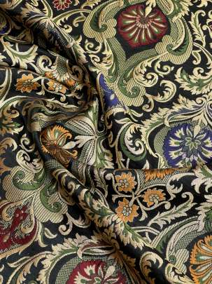  Kinkhab Black/ Pure Banarasi fabrics