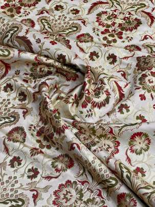  Kinkhab Ivory/ Pure Banarasi fabrics