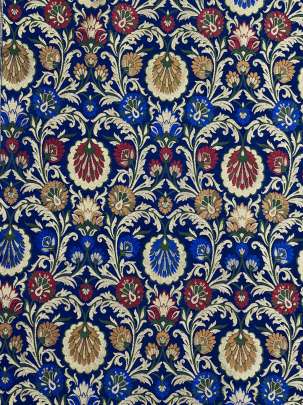  Kinkhab Navy Blue/ Pure Banarasi fabrics