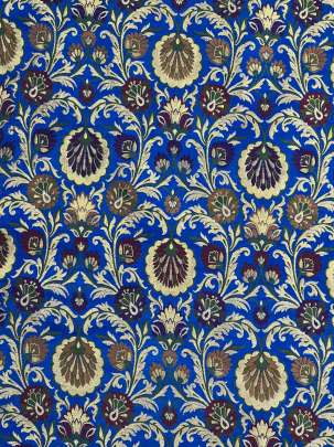  Kinkhab Royal Blue/ Pure Banarasi fabrics