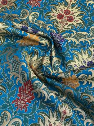  Kinkhab Sky Blue/ Pure Banarasi fabrics