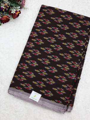 Marcerized Cotton ikkat fabric/