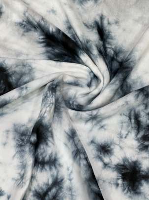 Masline tie dye fabric - Black/