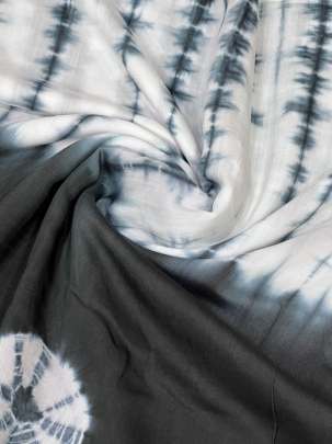 Masline tie dye fabric - Black/