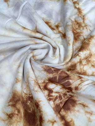 Masline tie dye fabric - Brown/